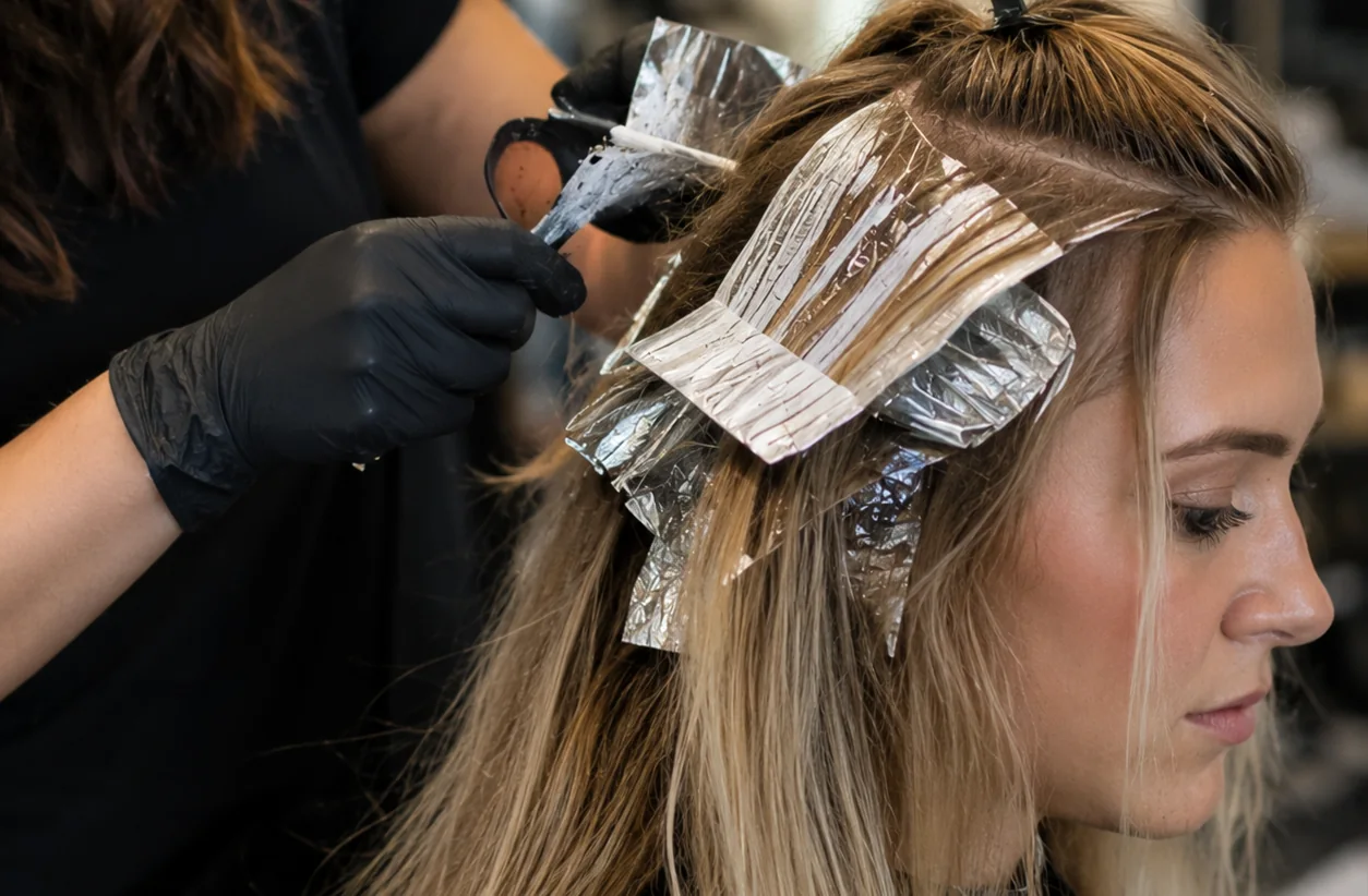 Hair colour and highlights